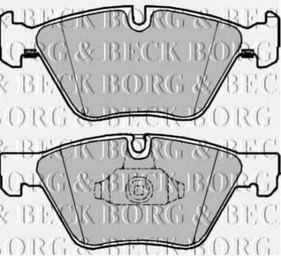 BORG & BECK bbp2224 -  Комплект тормозных колодок, дисковый тормоз